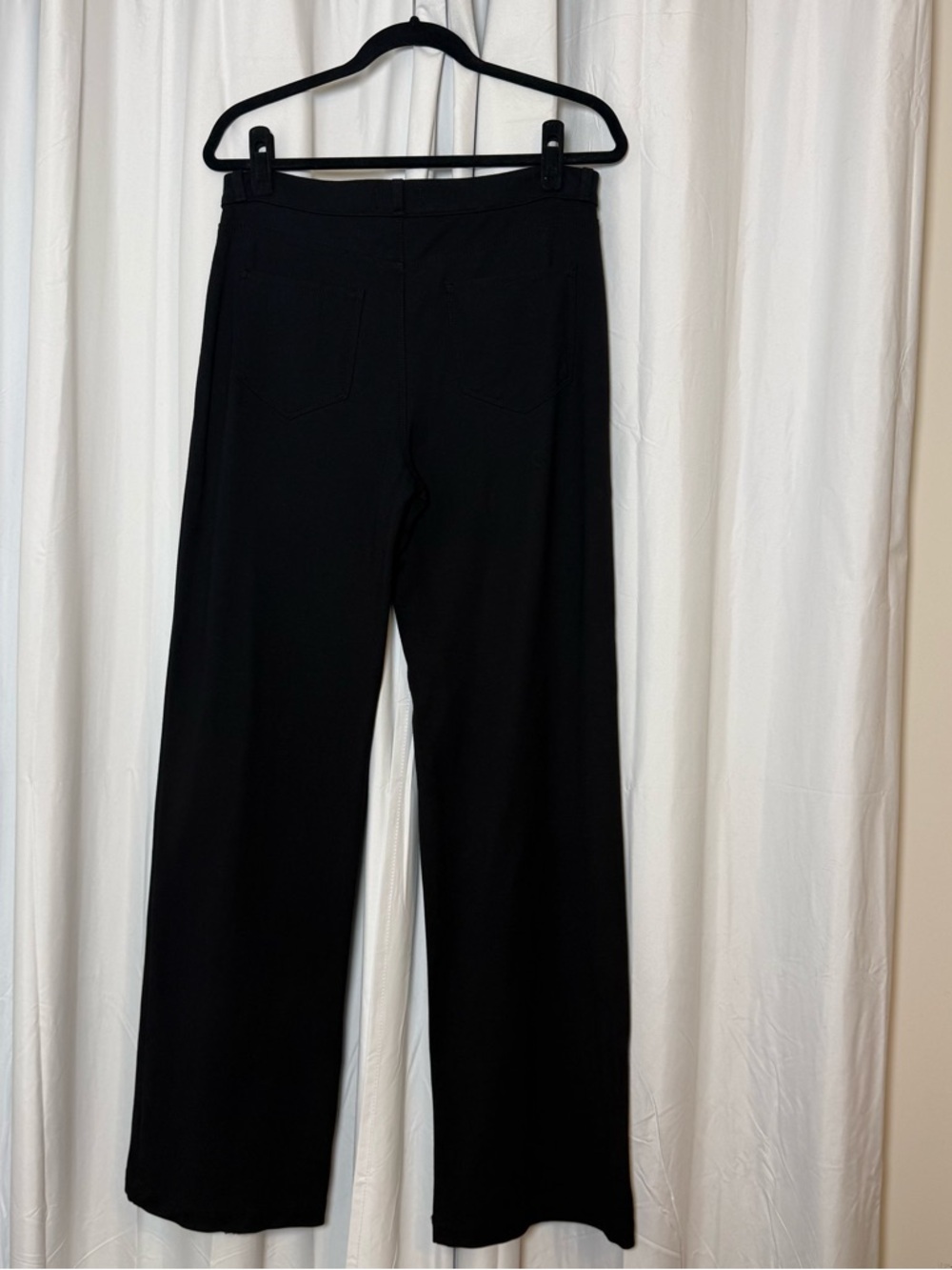 L’Agence Clayton High Rise Wide Leg Ponte Pants Black Size 30 - Picture 3 of 13